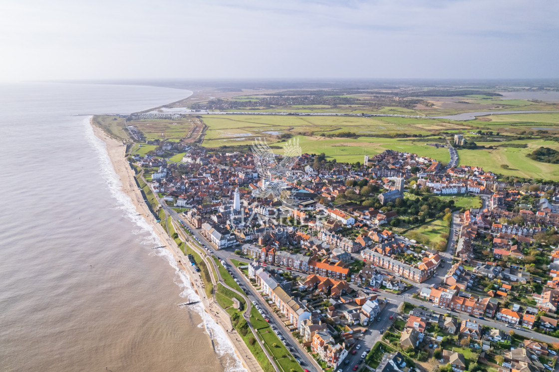"Southwold from the Air" stock image