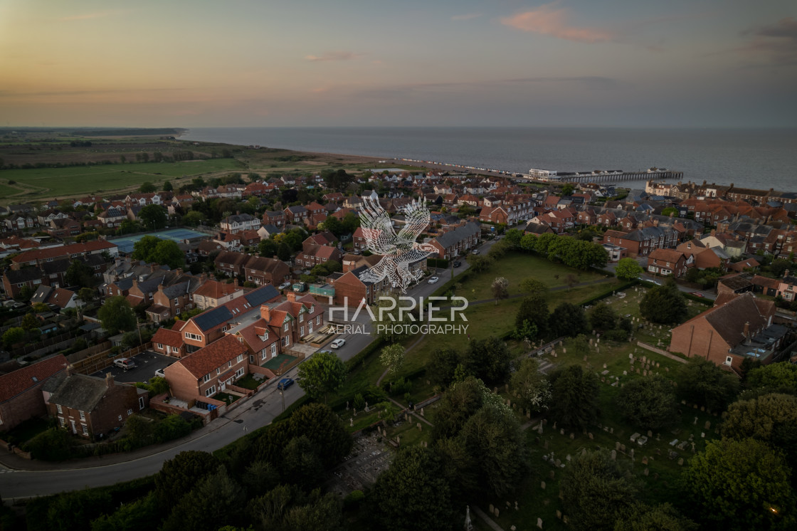 "Southwold Old Hospital and Pier" stock image