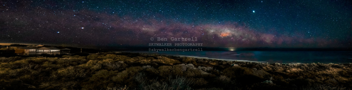 "Midnight @ Melros Beach Panorama" by SKYWALKER - $1.26 "Midnight @ Melros Beach Panorama" stock image