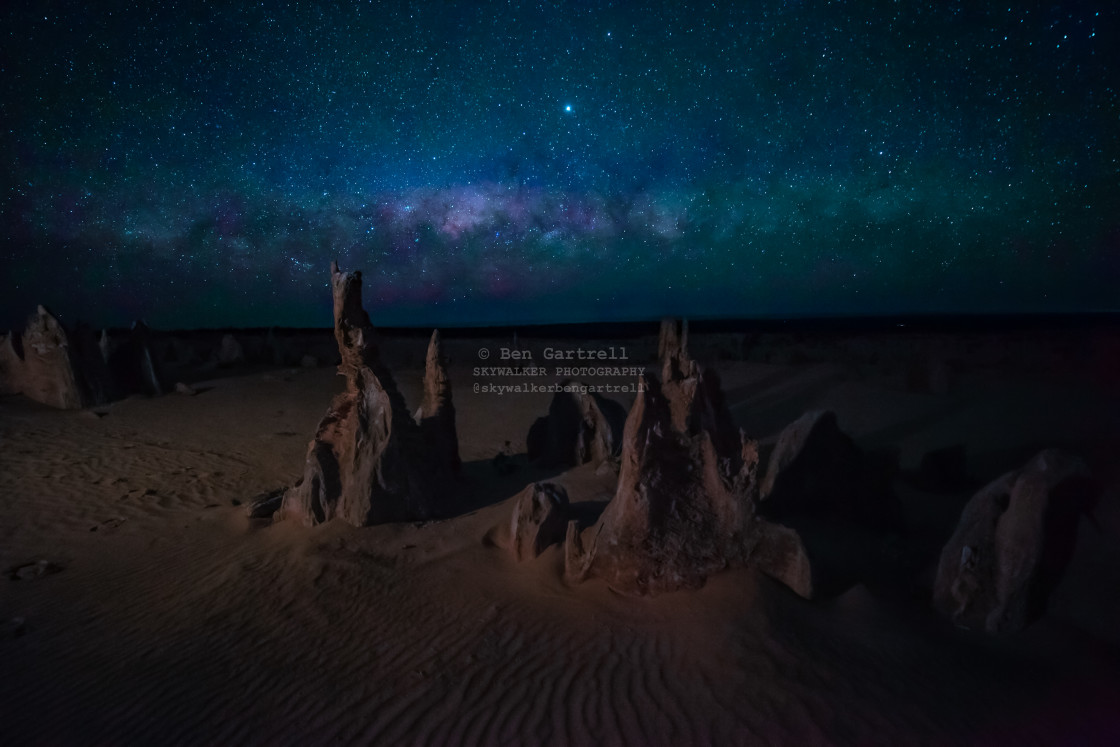"Pinnacles with blue stars" by SKYWALKER - $1.26 "Pinnacles with blue stars" stock image