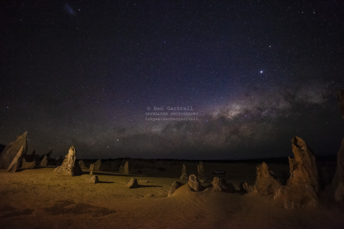 "Pinnacles with milky way" by SKYWALKER - $1.26 "Pinnacles with milky way" stock image