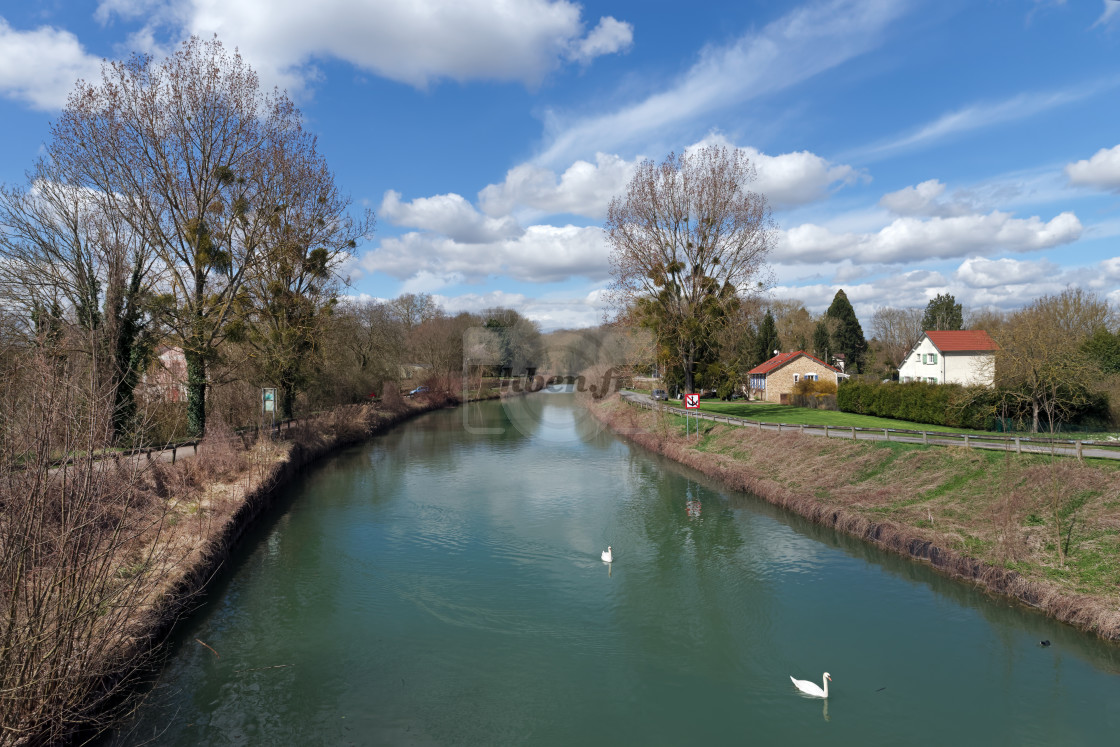 "Meaux canal" stock image