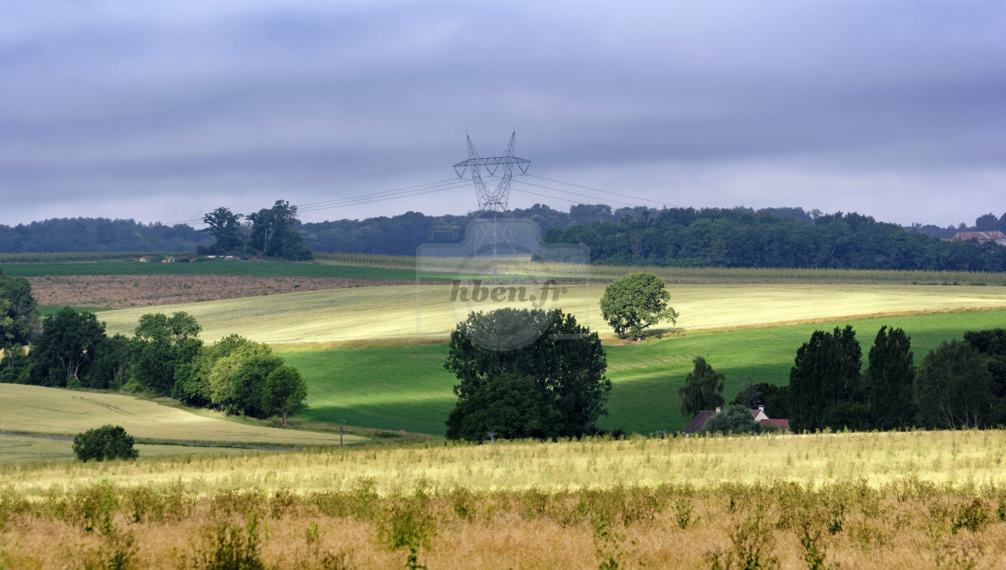 "Lonely pylon" stock image