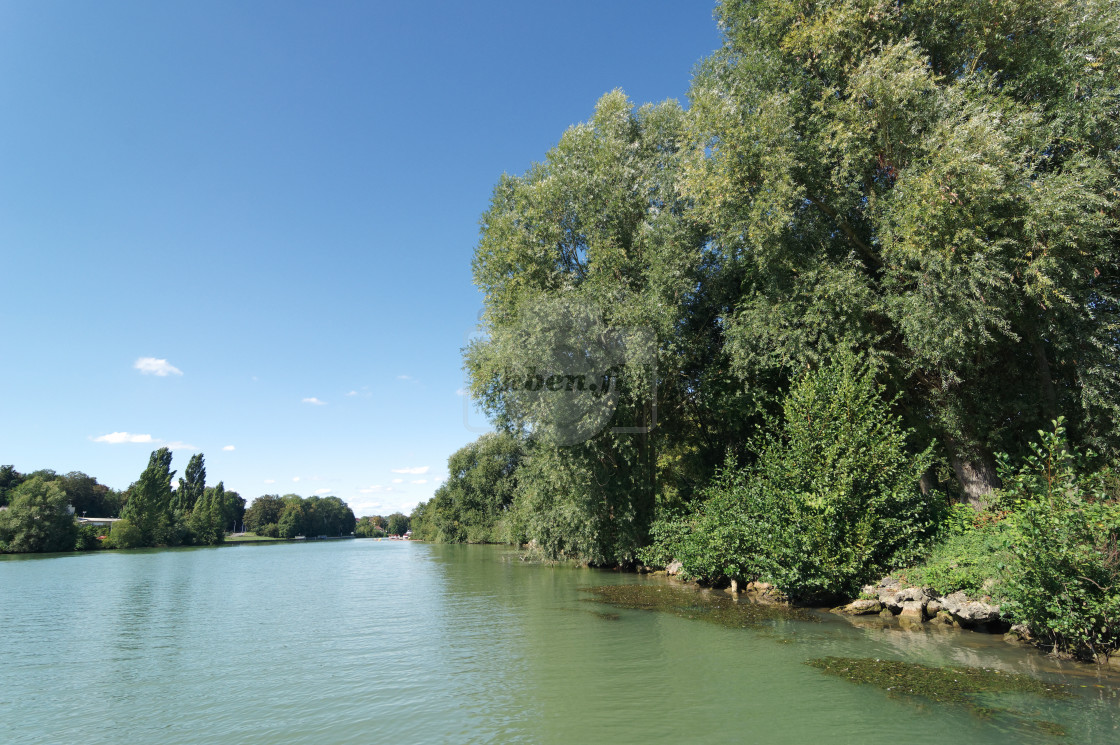 "Marne river bank" stock image