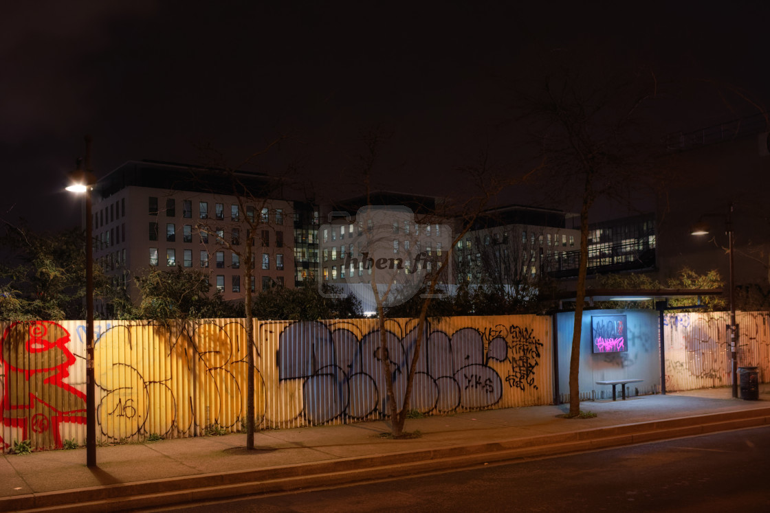 "Bus stop" stock image