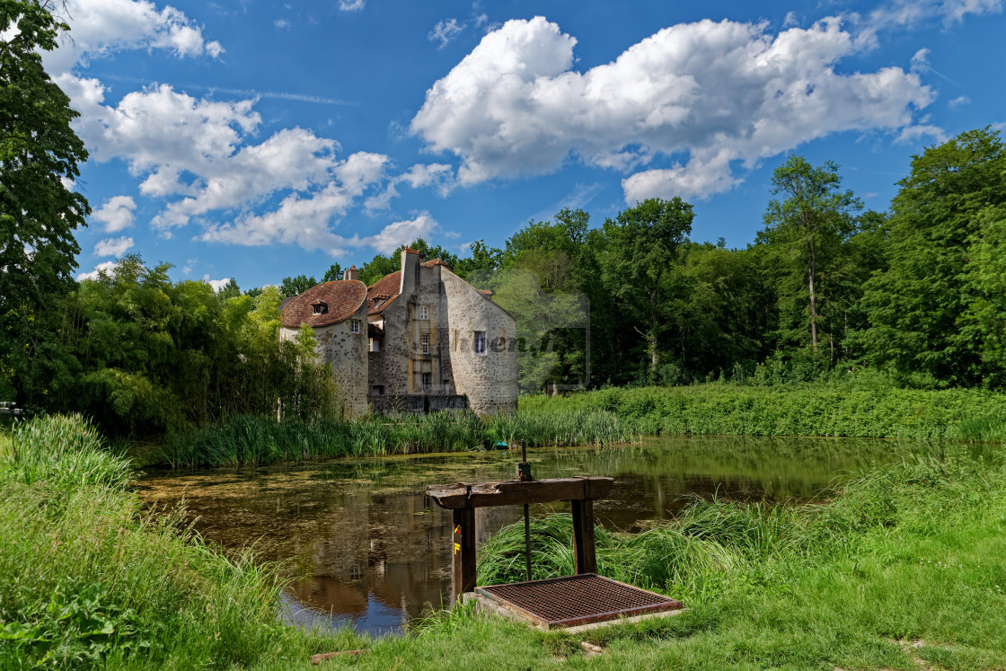 "La Chasse castle" stock image