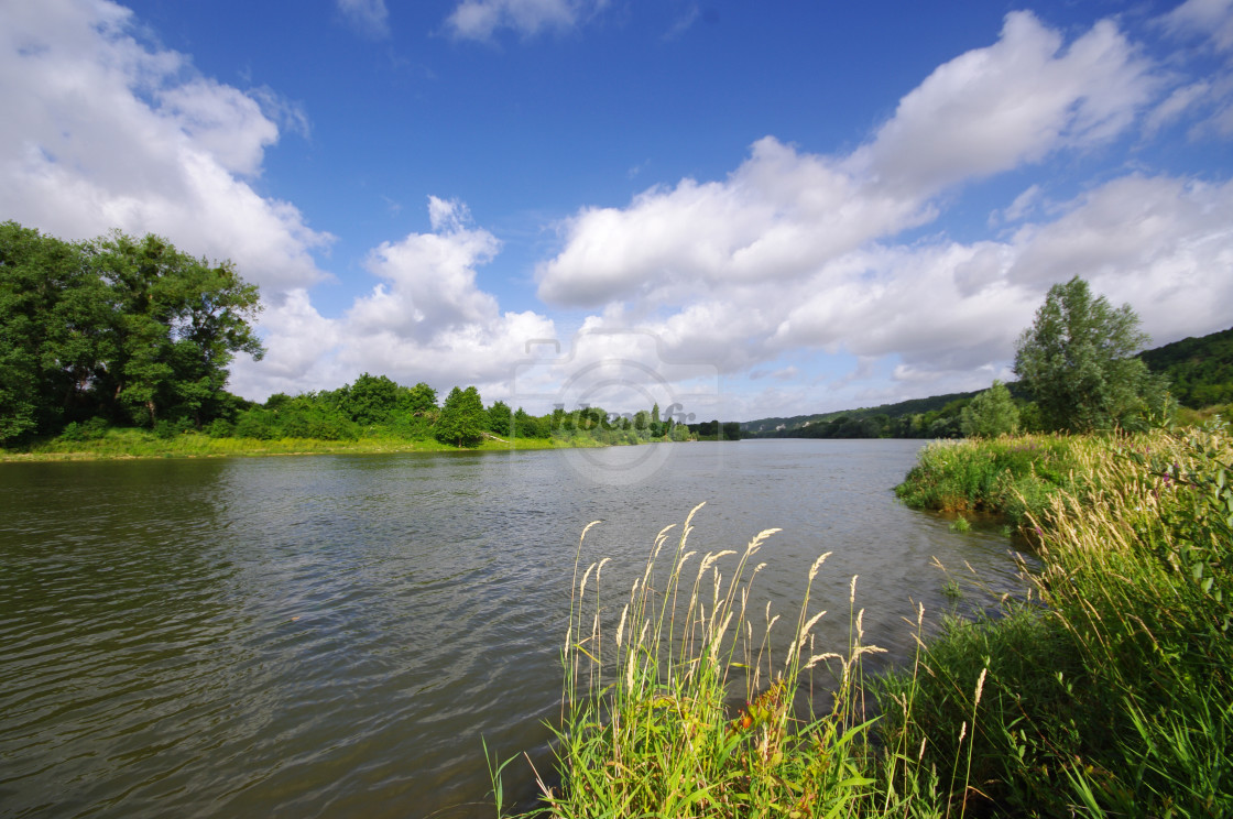 "Seine river loop" stock image