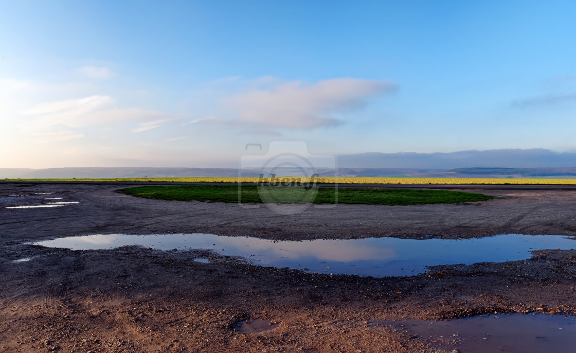 "Clouds reflection" stock image