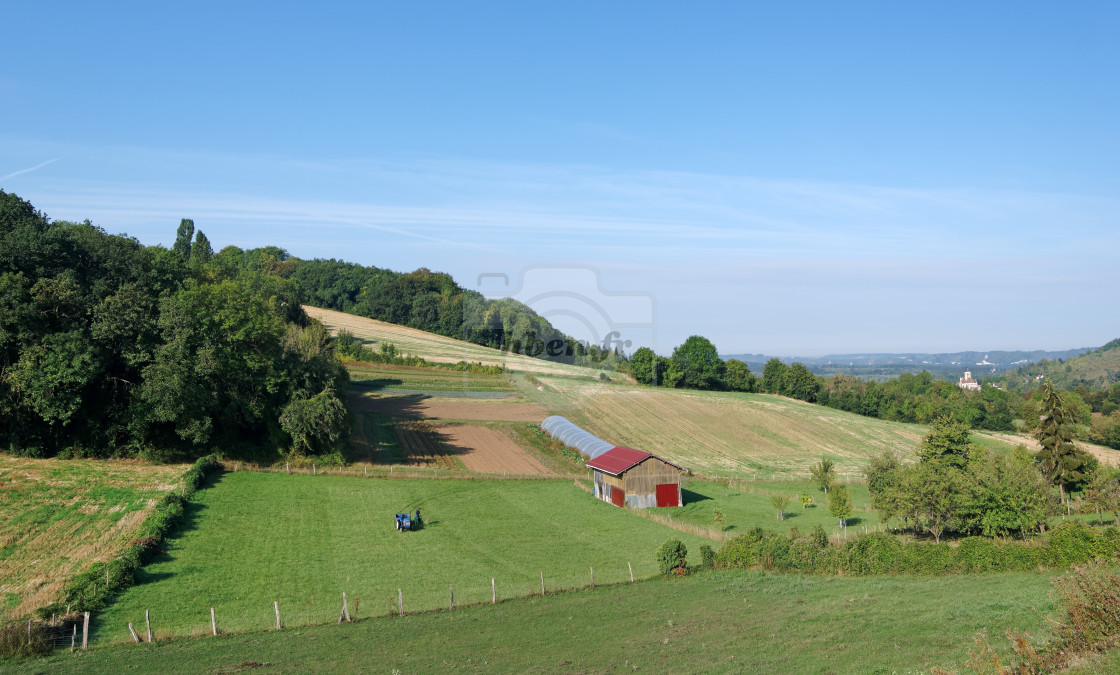 "Vetheuil hills" stock image