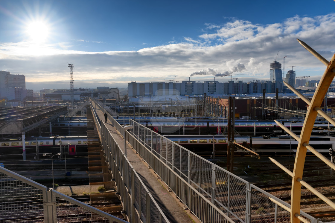 "The footbridge" stock image