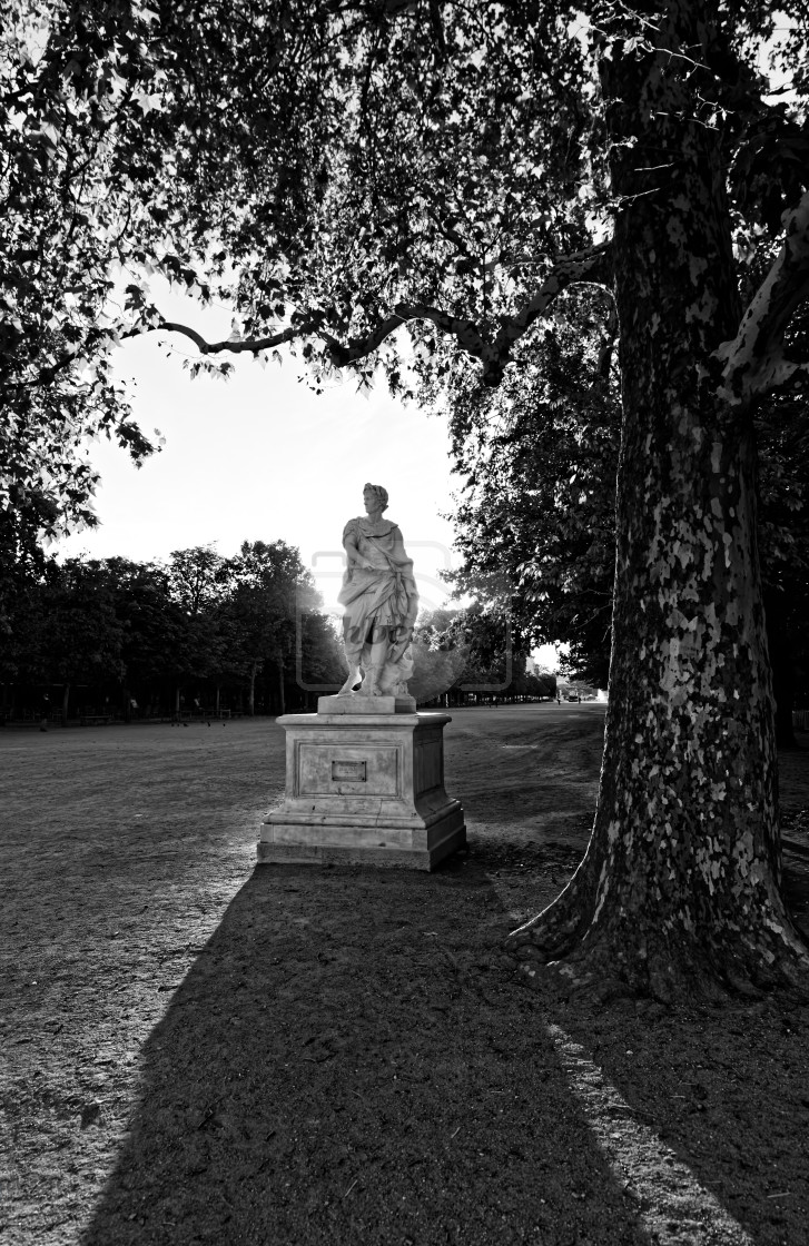 "Caesar in the garden" stock image