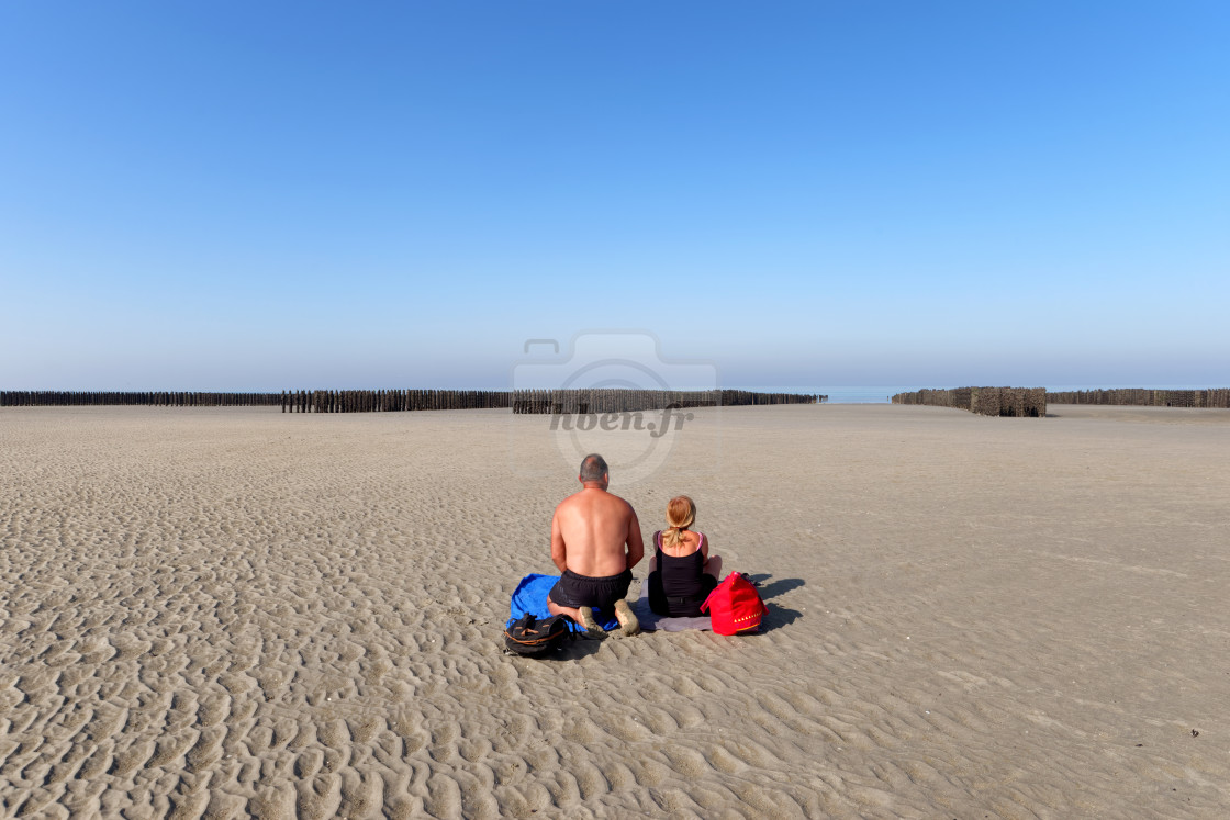 "At the beach" stock image