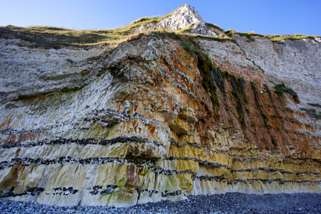 "Yport cliff" stock image