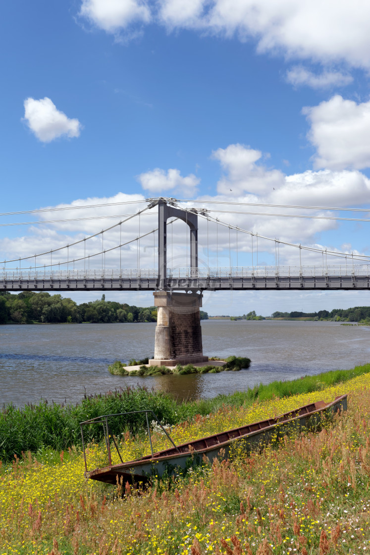 "Hanging bridge" stock image