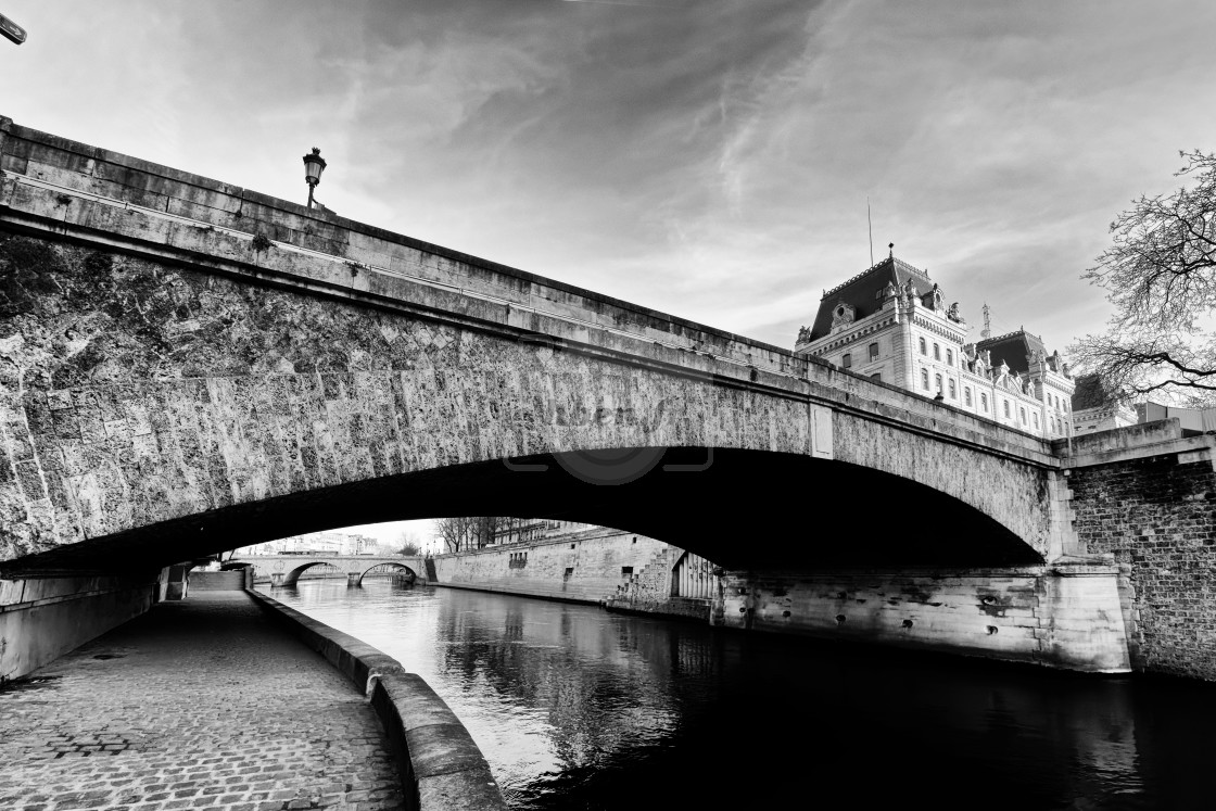 "Bridge of Petit pont" stock image