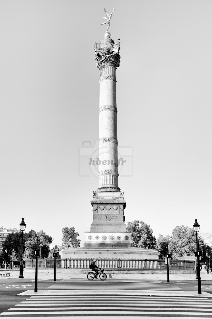 "Genius of the Bastille" stock image