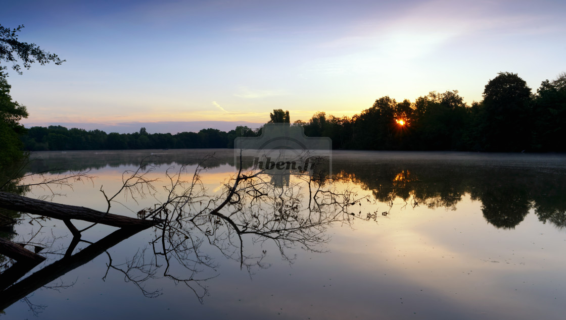 "Frozen lake" stock image