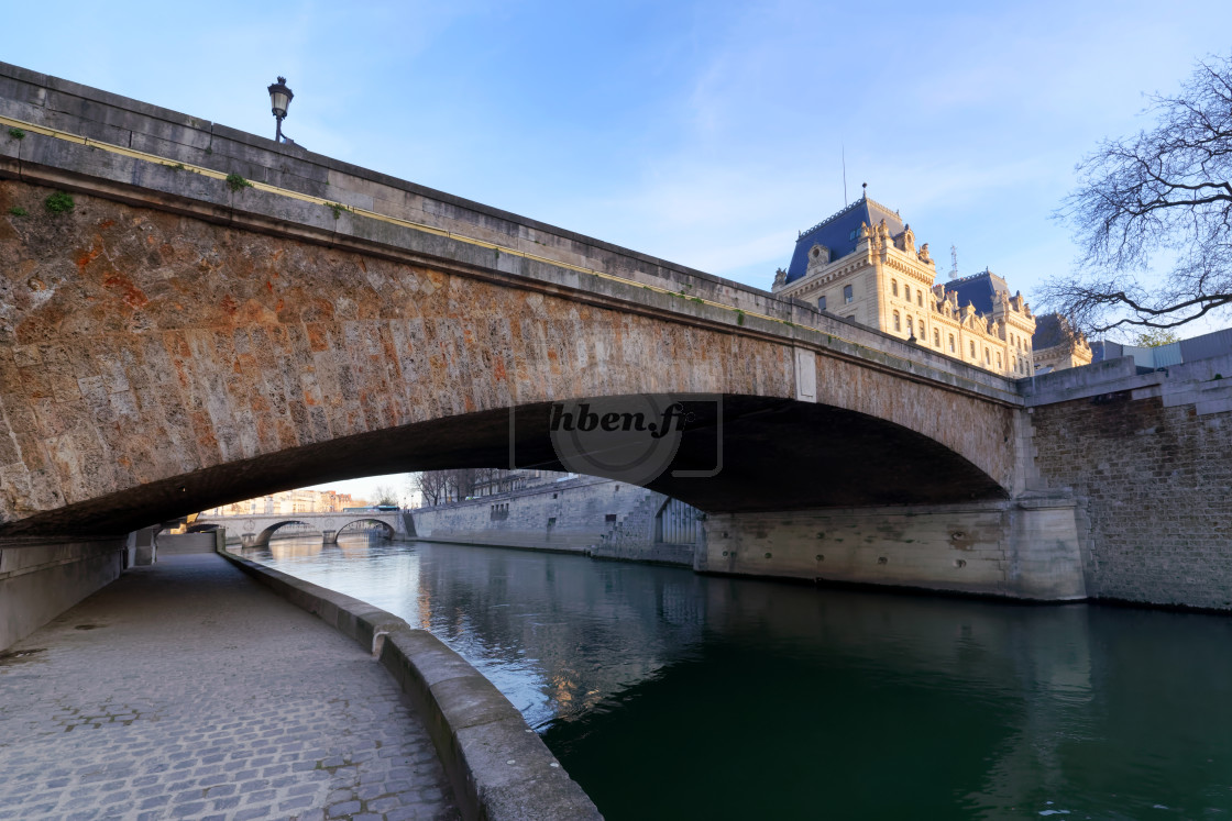 "Petit pont bridge" stock image