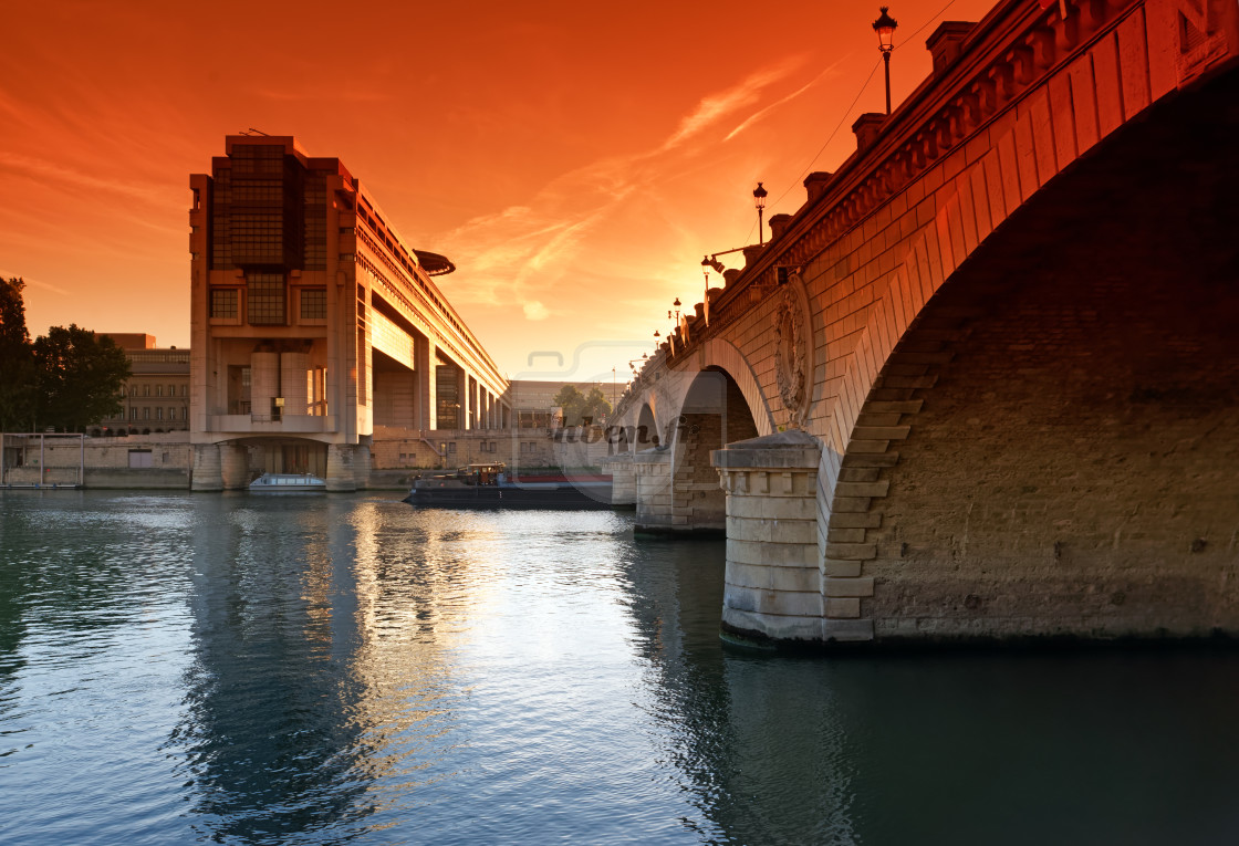 "Bercy bridge" stock image