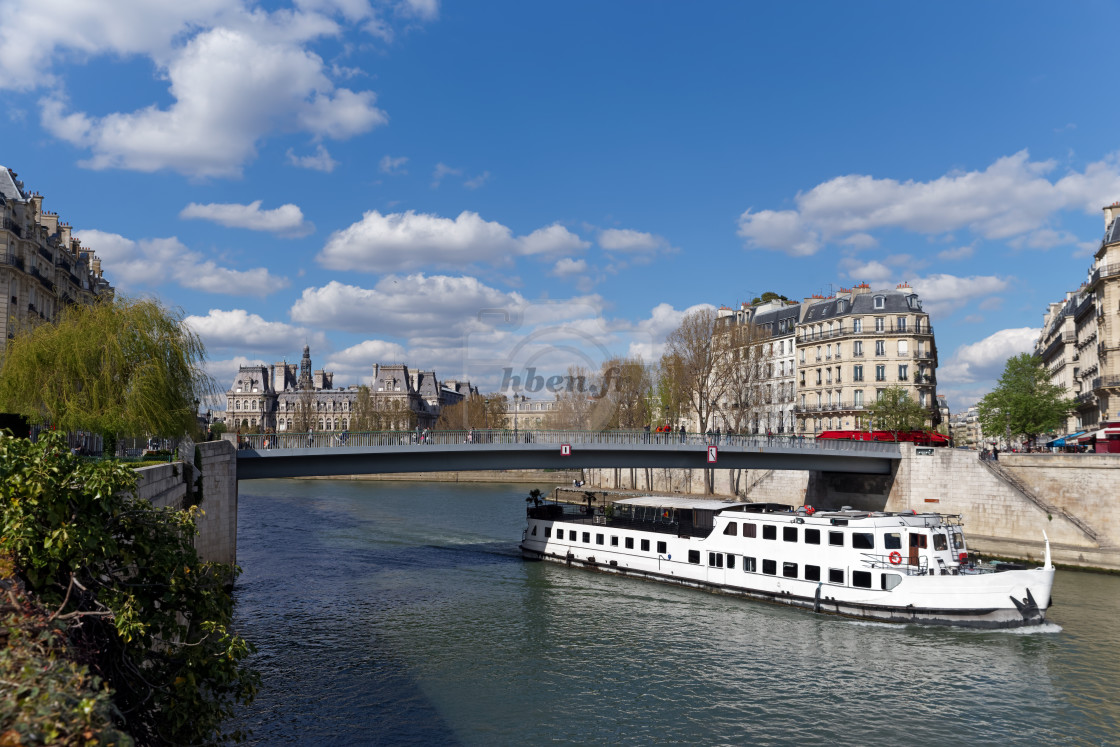 "Saint-Louis bridge" stock image