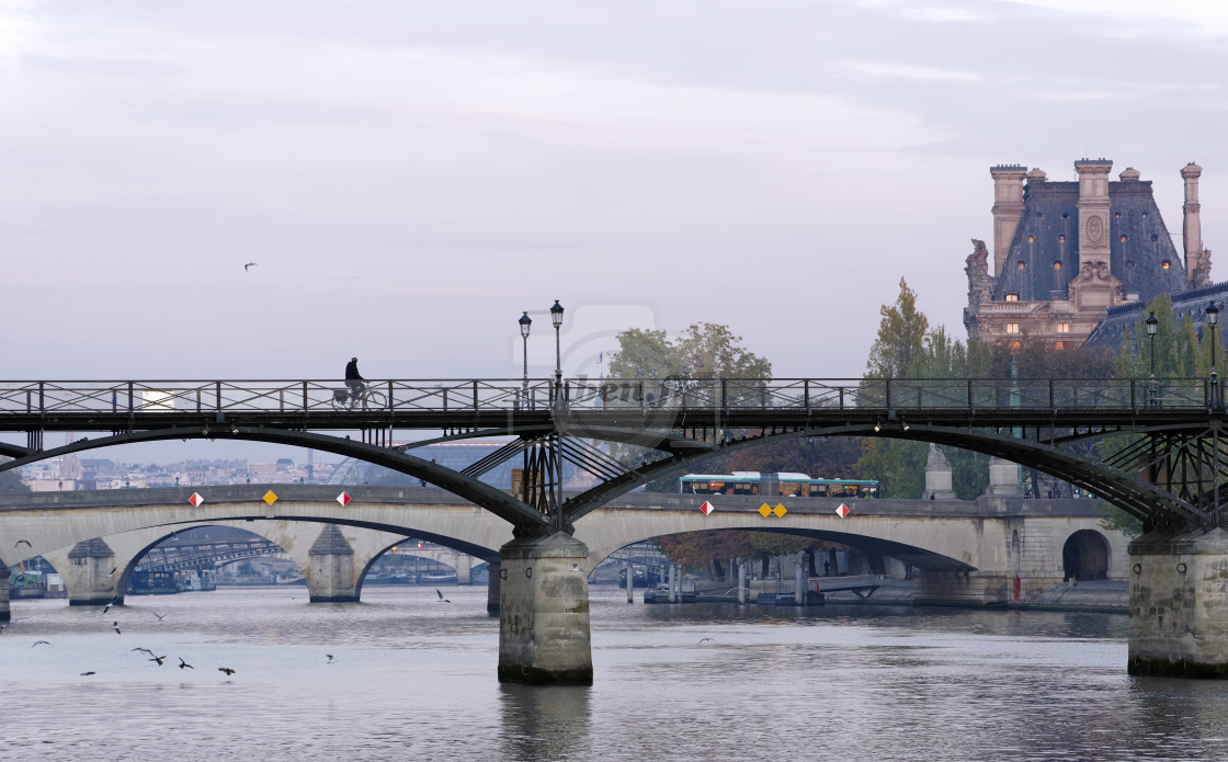 "Pont des Arts bridge" stock image