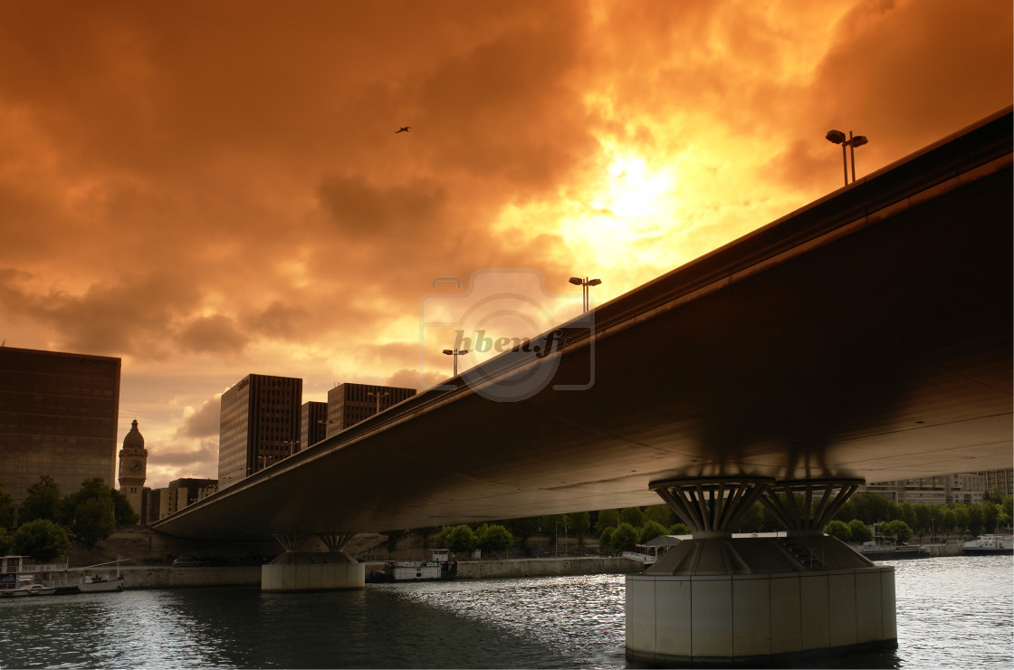 "Charles de Gaulle bridge" stock image