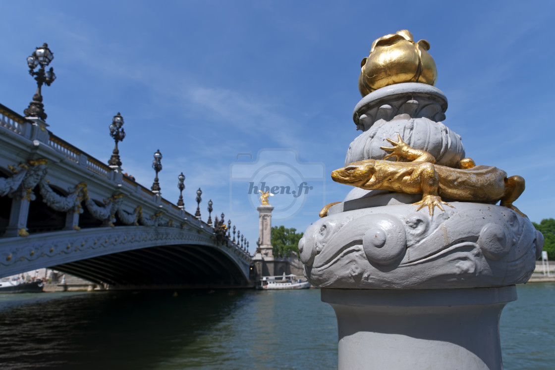 "Alexandre 3 bridge" stock image