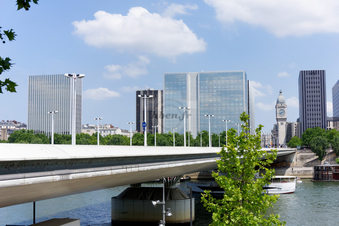 "Charles de Gaulle bridge" stock image