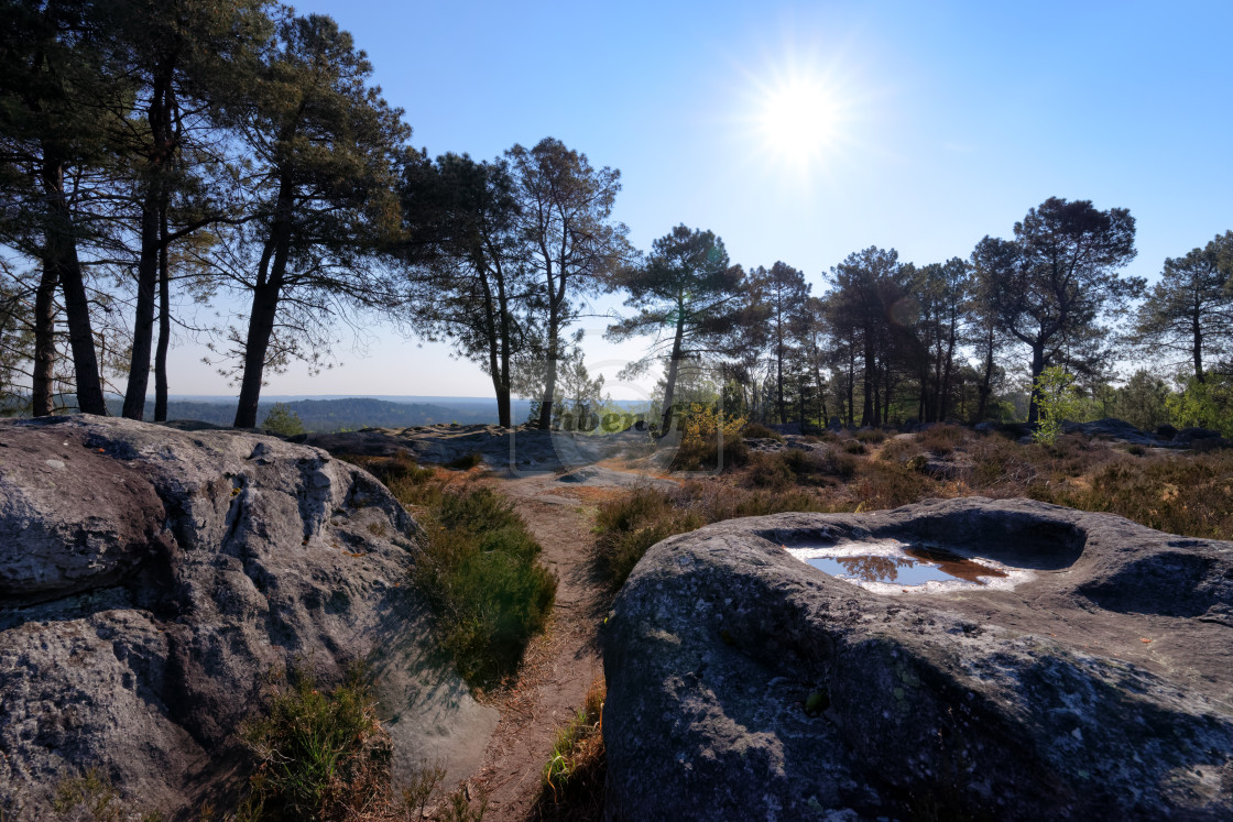 "Denecourt hiking path 16" stock image