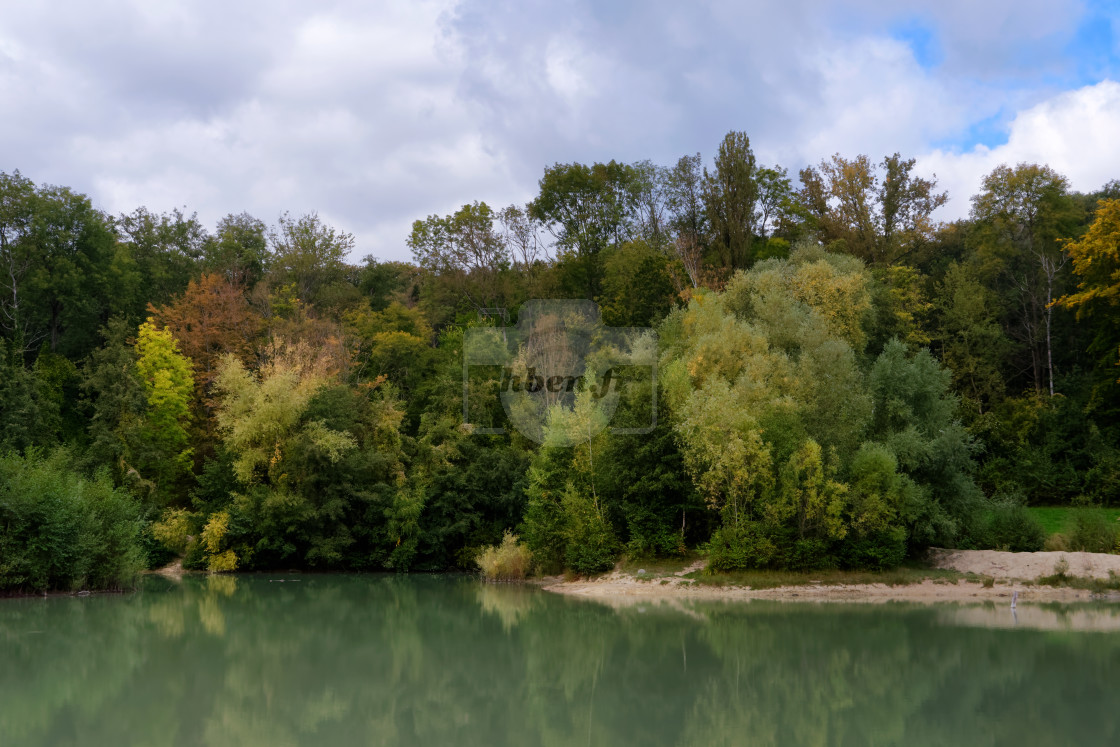 "Blue lake" stock image