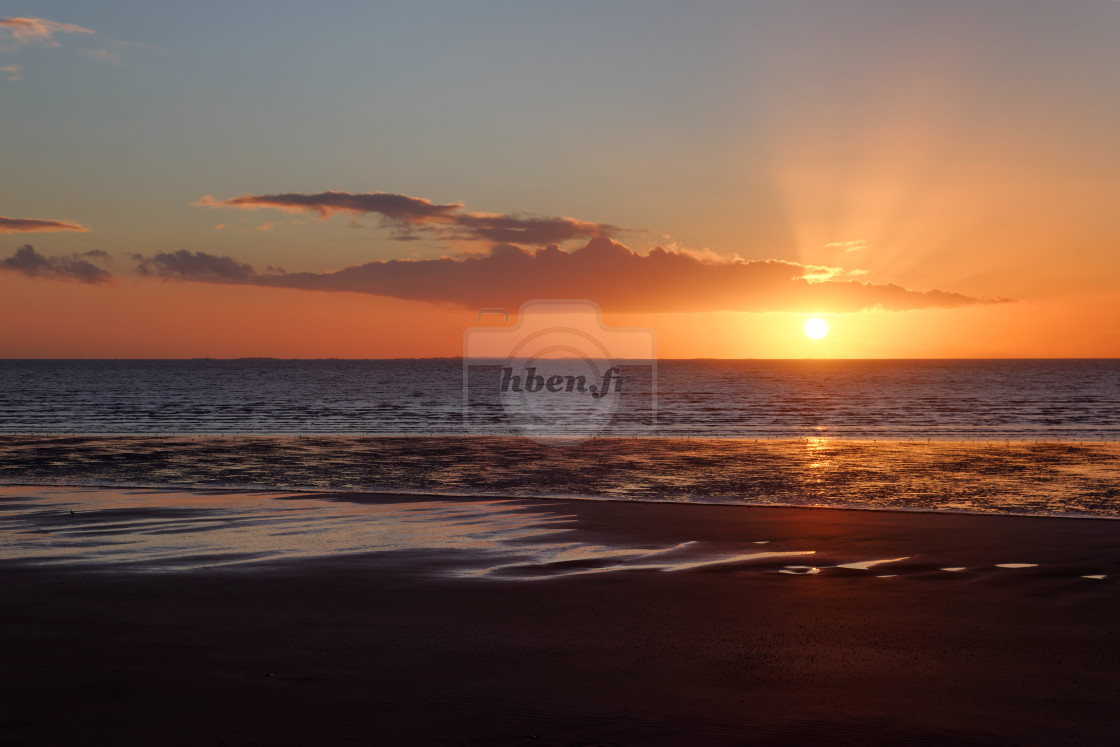 "Cotentin sunrise" stock image