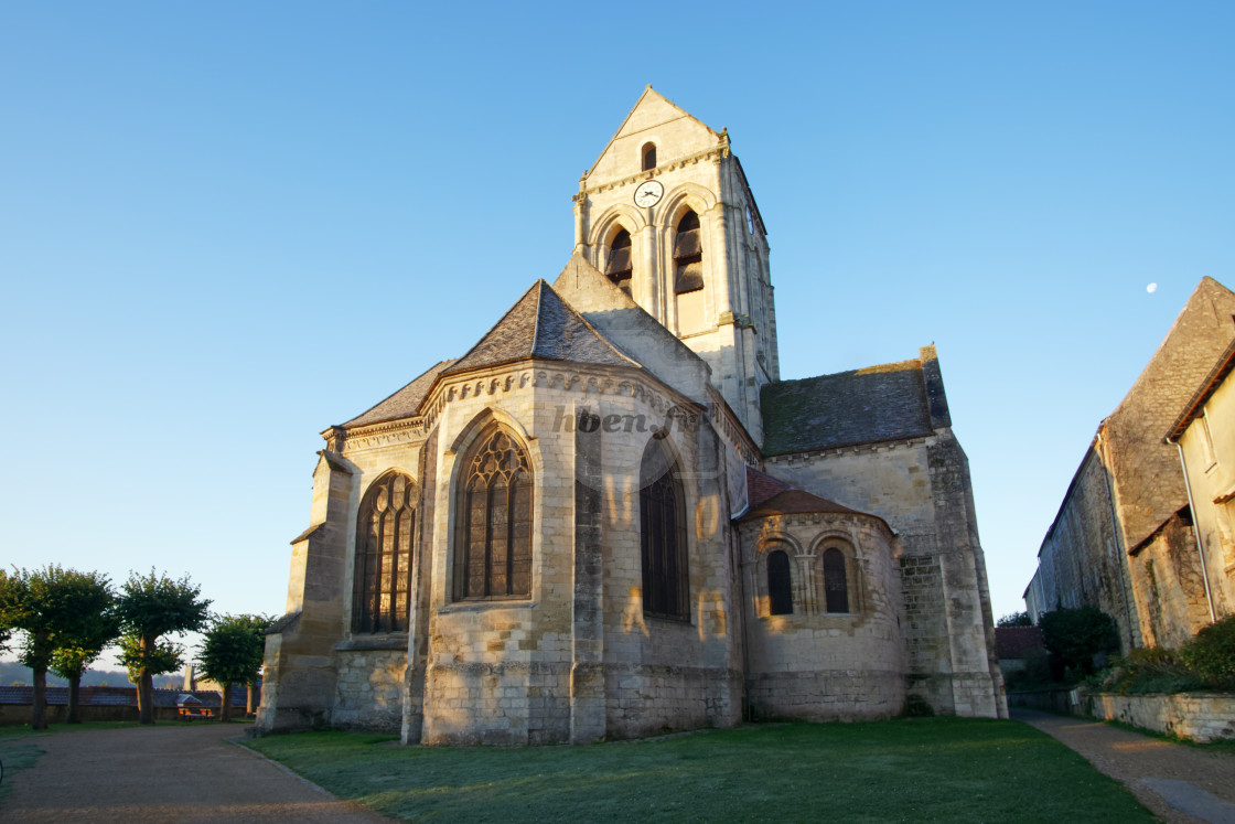 "Auvers-sur-Oise church" stock image