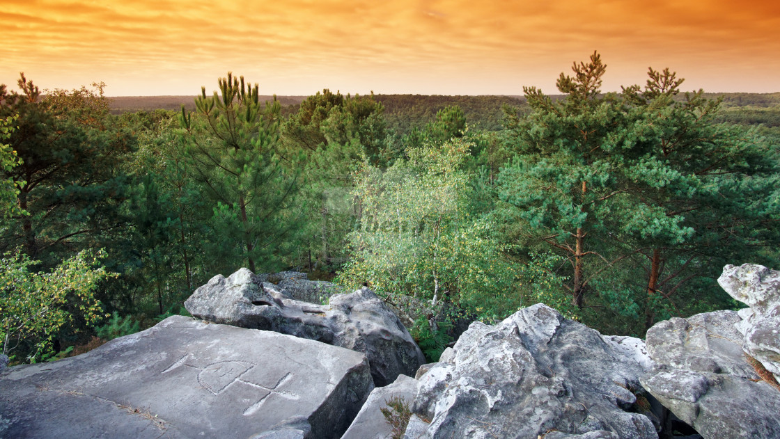 "Sur le rocher du guetteur" stock image