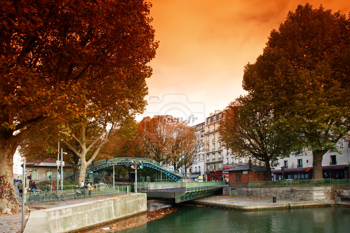 "Grange aux Belles swing bridge" stock image