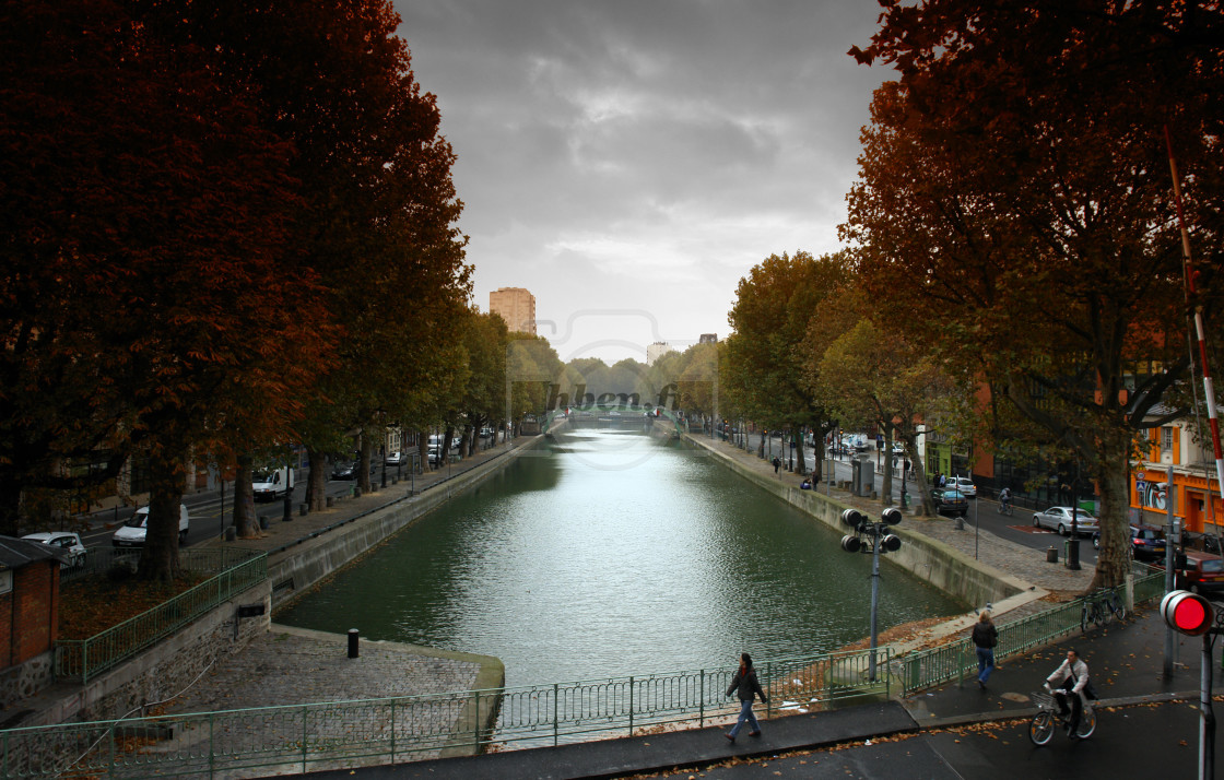 "Canal Saint Martin" stock image