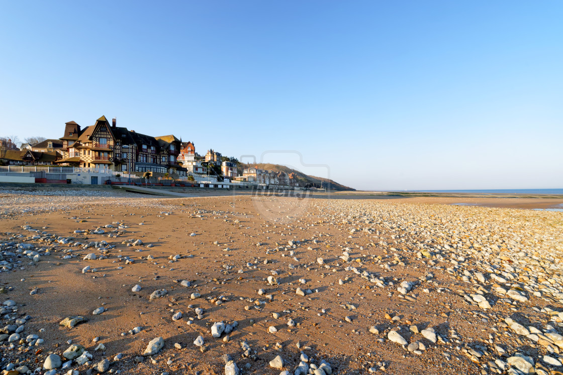 "Villers-sur-Mer beach" stock image