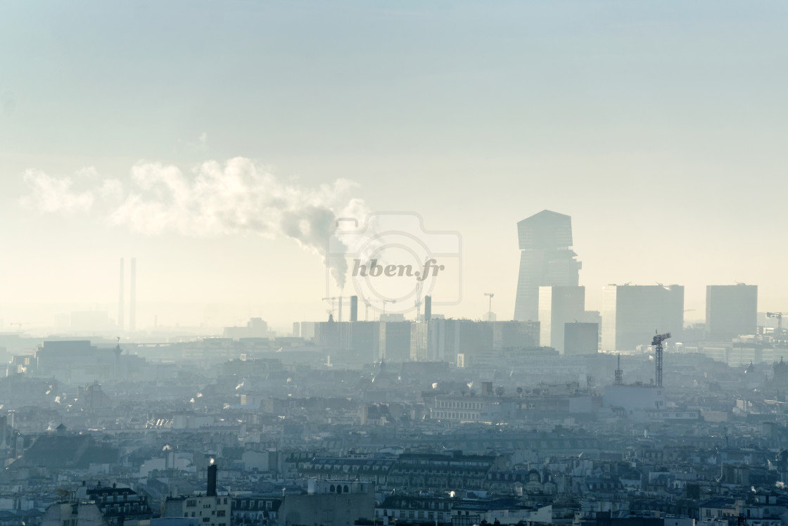 "Paris fog" stock image