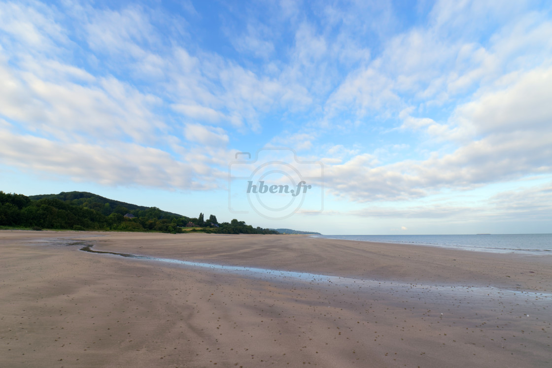 "Pennedepie beach" stock image