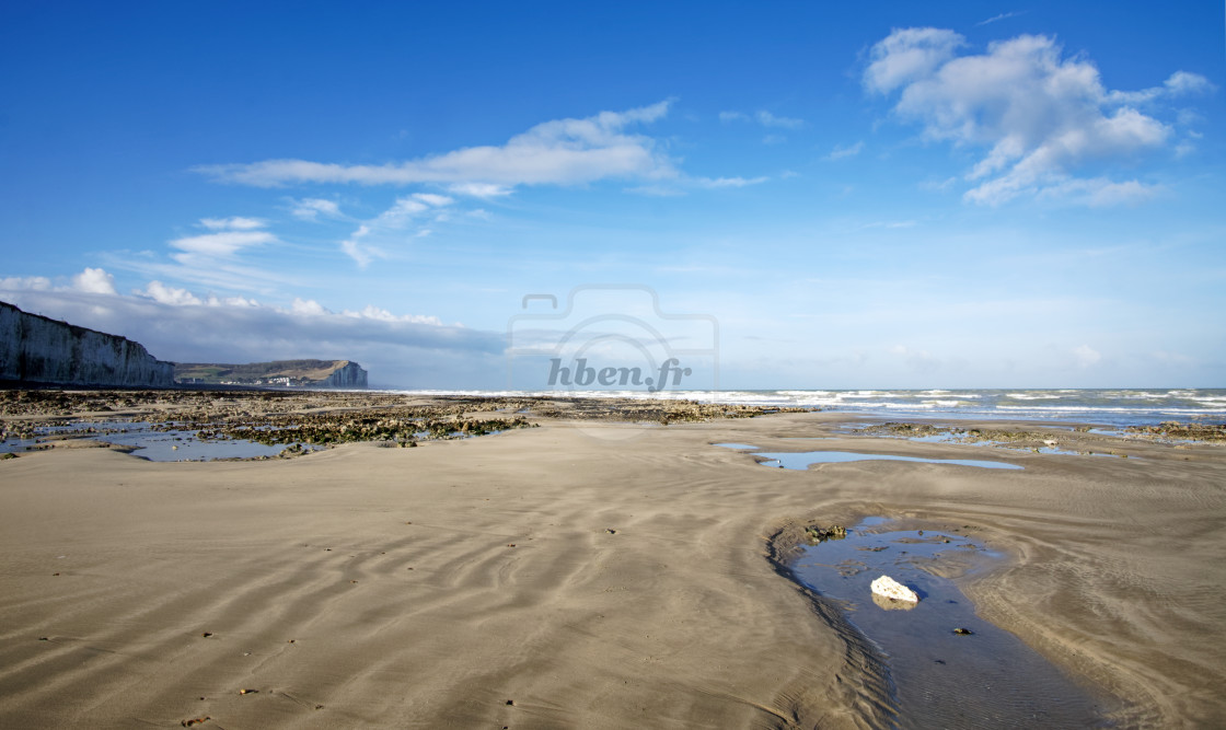 "Criel-sur-Mer coast" stock image