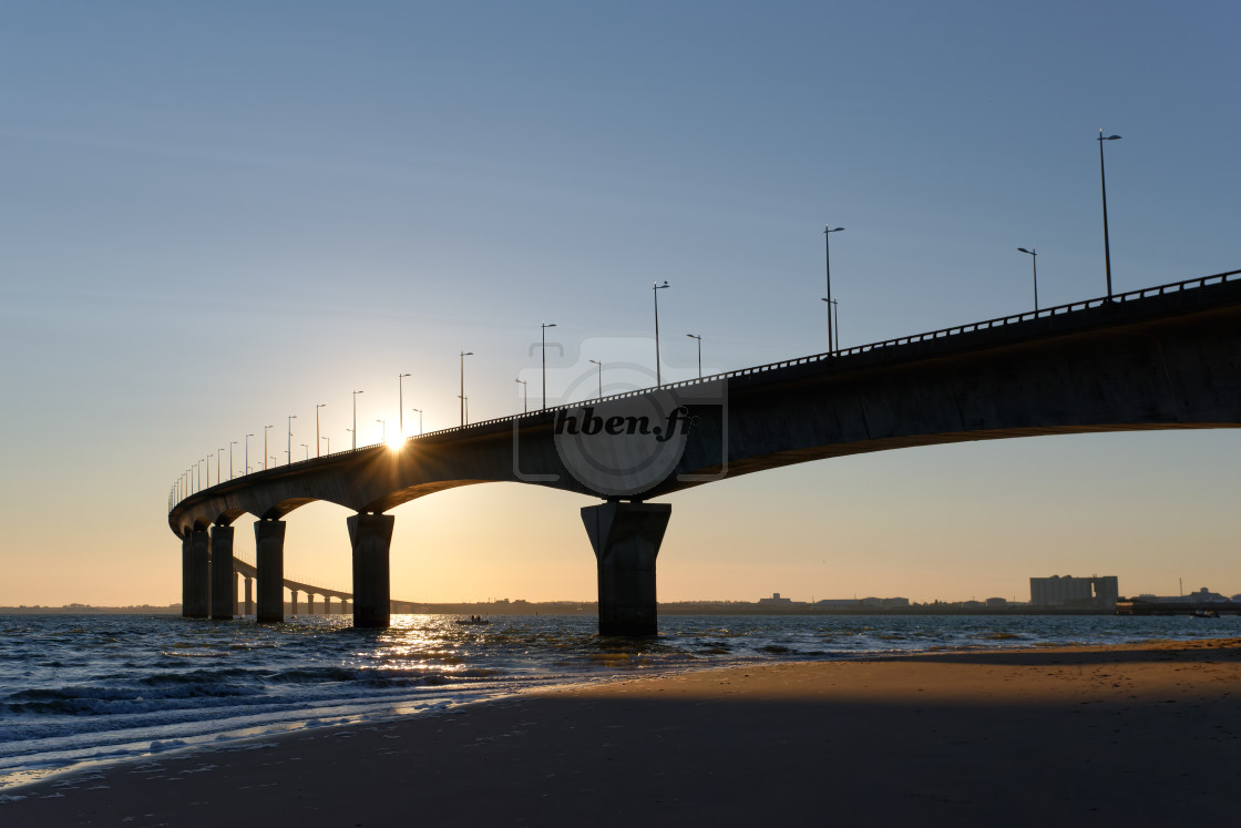 "Bridge to Ré island" stock image