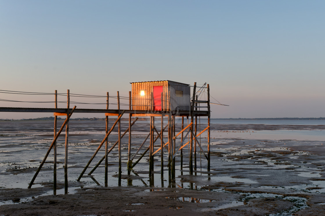 "Fishing cabin" stock image