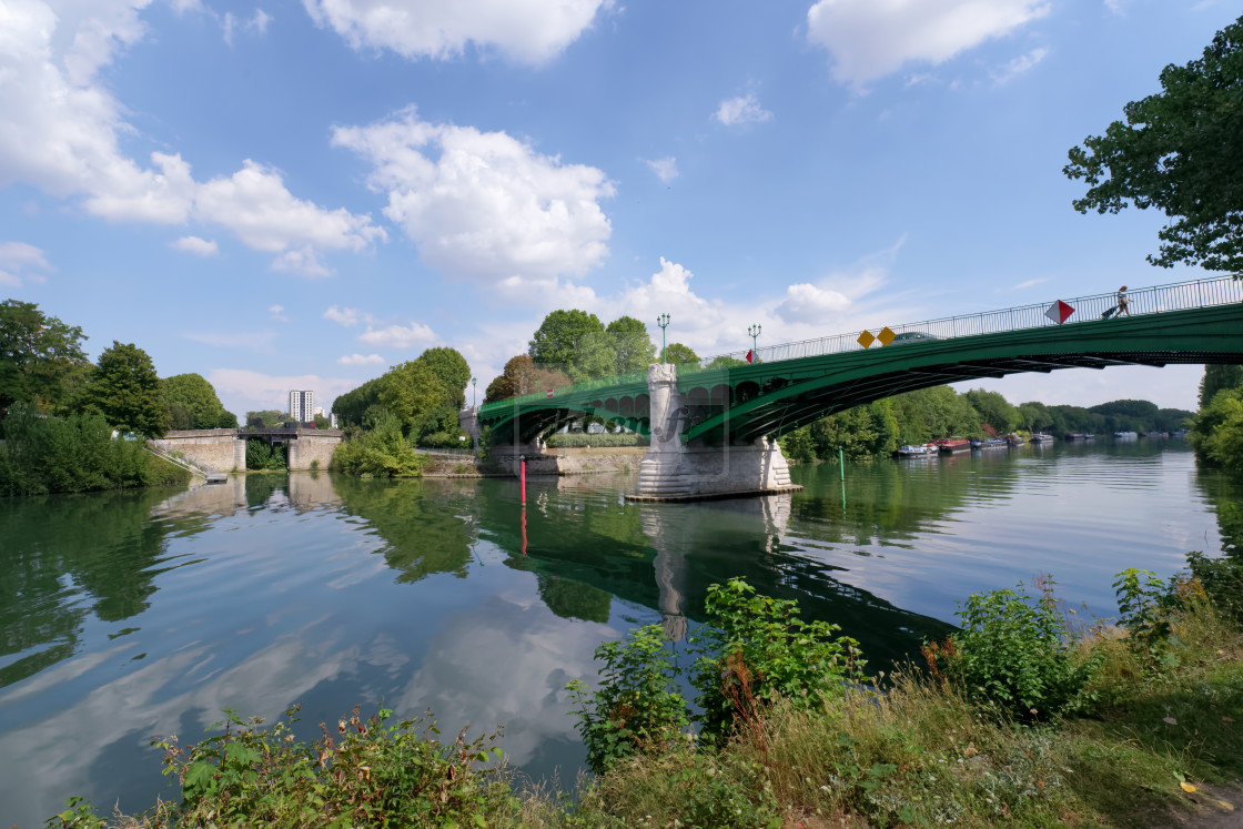 "Maisons-Alfort bridge" stock image