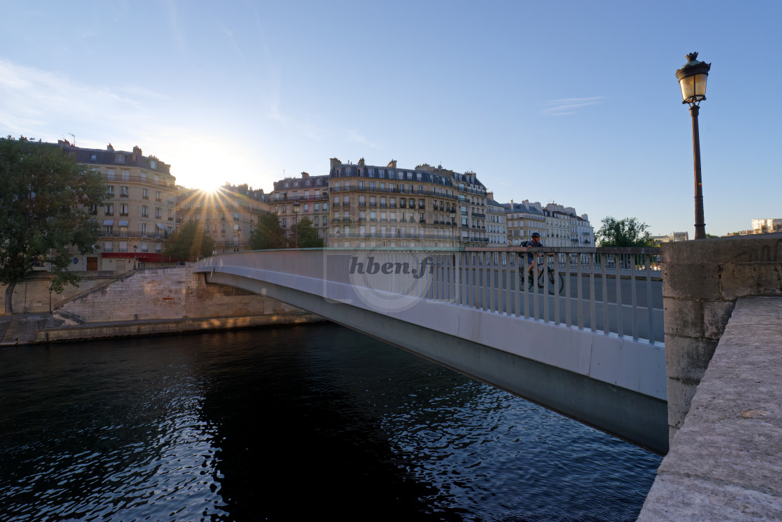 "Saint-Louis bridge" stock image