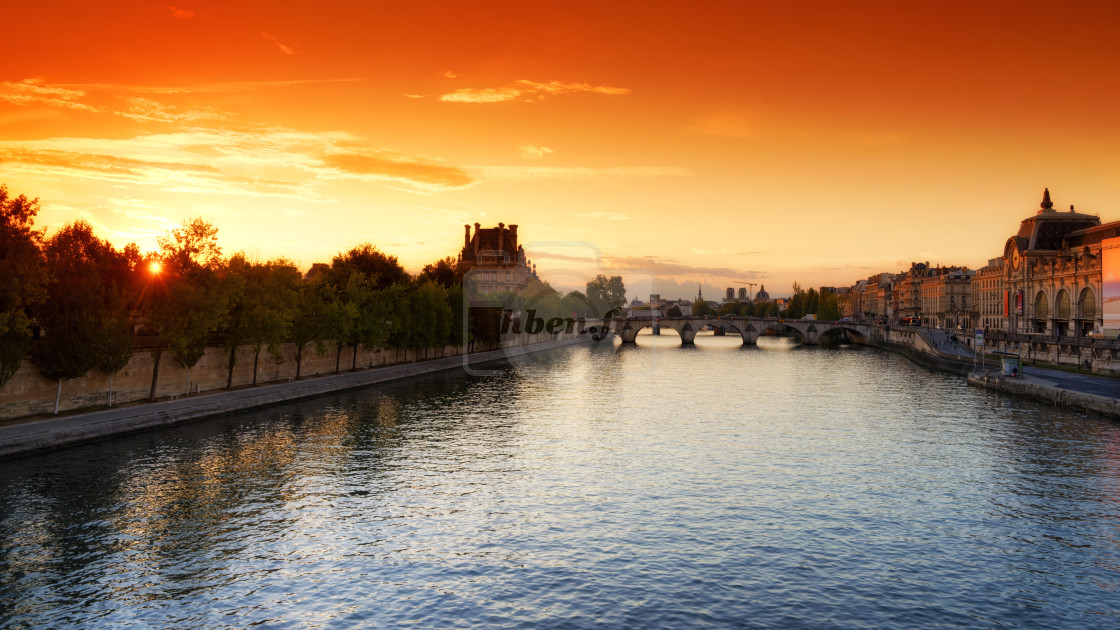 "Seine river" stock image