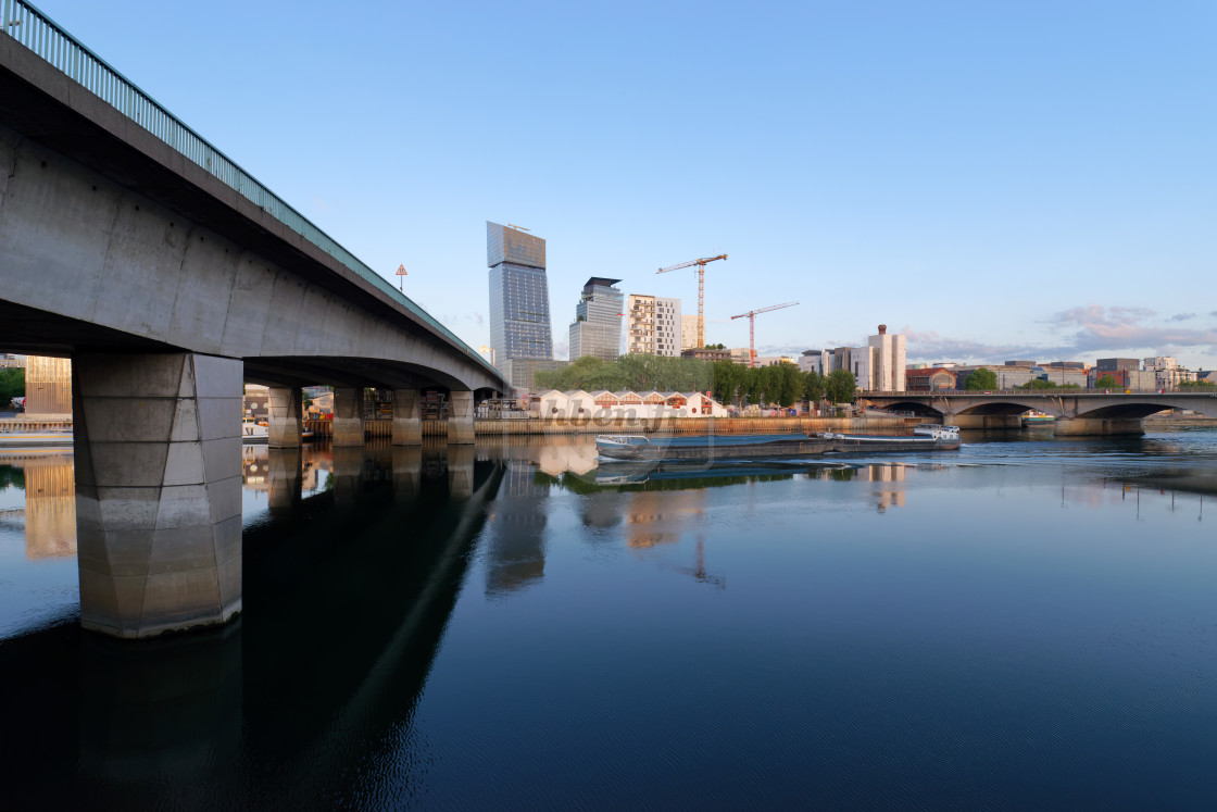 "Paris ring road bridge" stock image