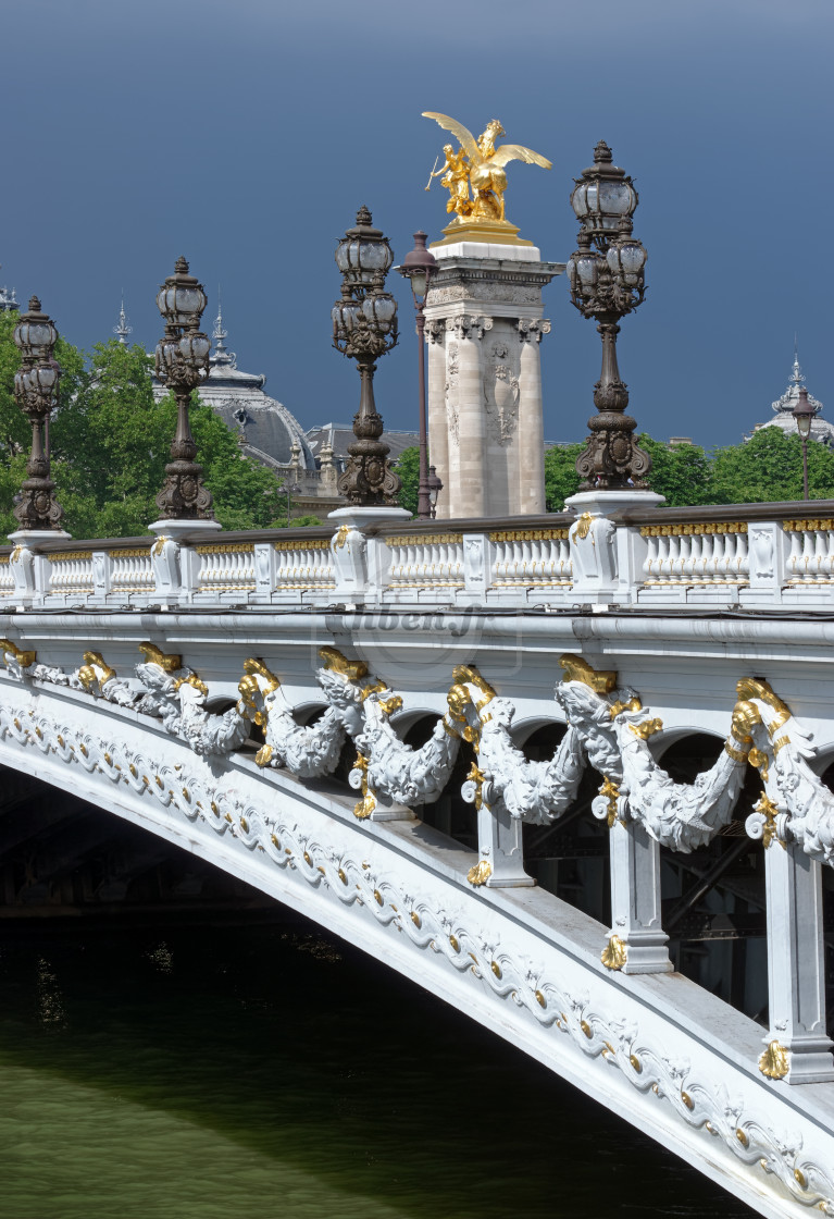 "Alexandre 3 bridge" stock image