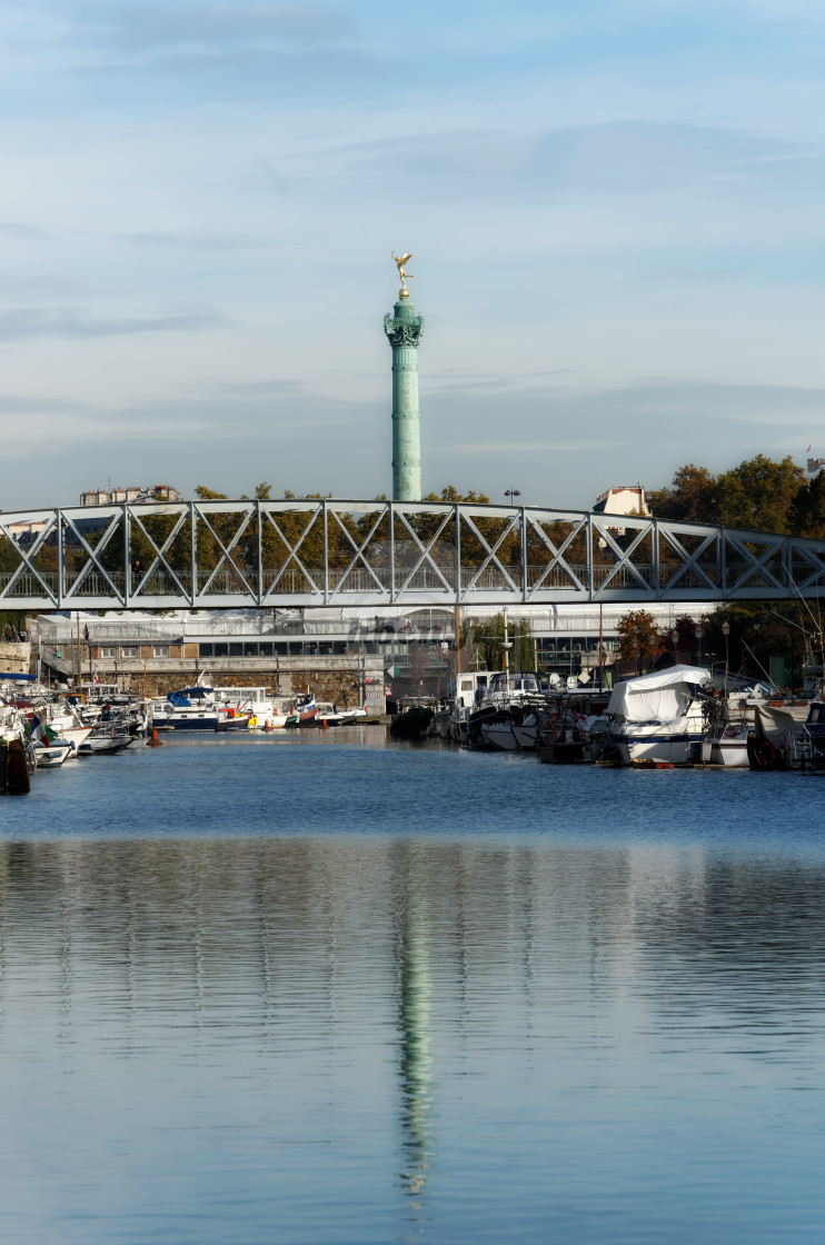 "Mornay footbridge" stock image