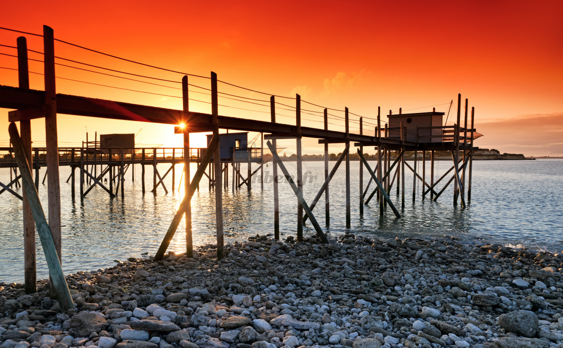 "Fishing cabin" stock image