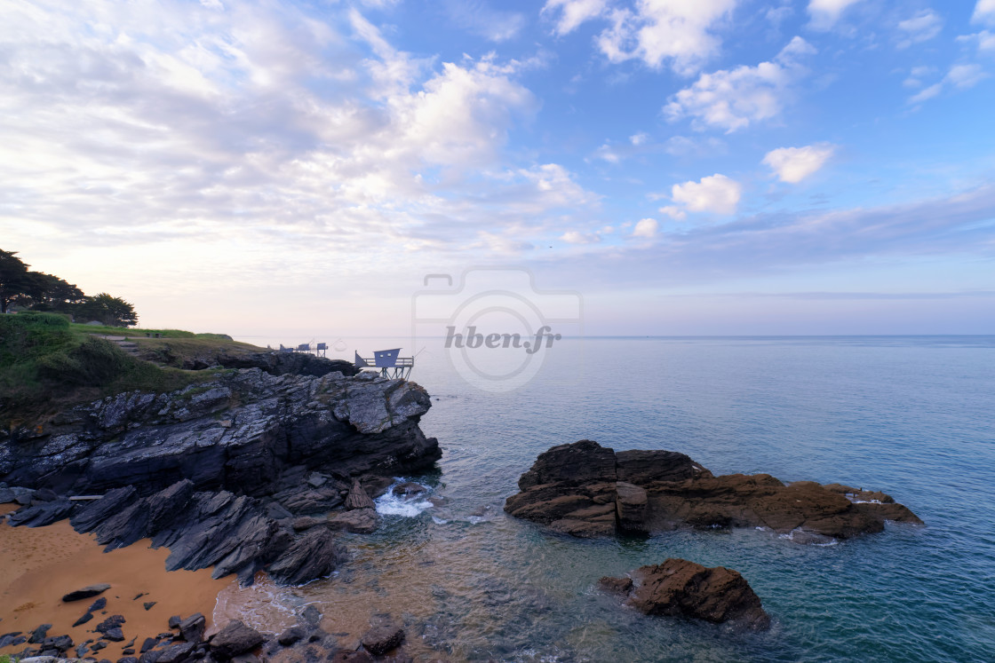 "Pornic cliffs" stock image