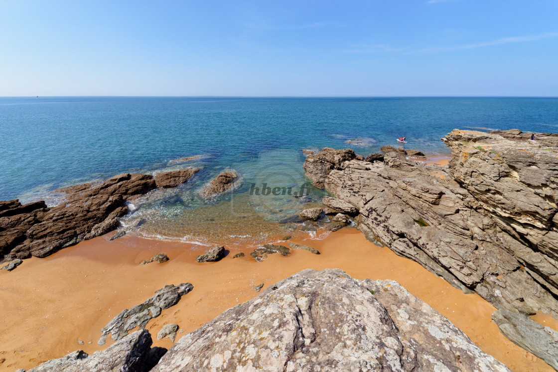 "Beach on the Rocks" stock image